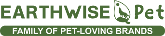 EarthWise Pet Logo in Green with Family of Pet-loving brands underneath